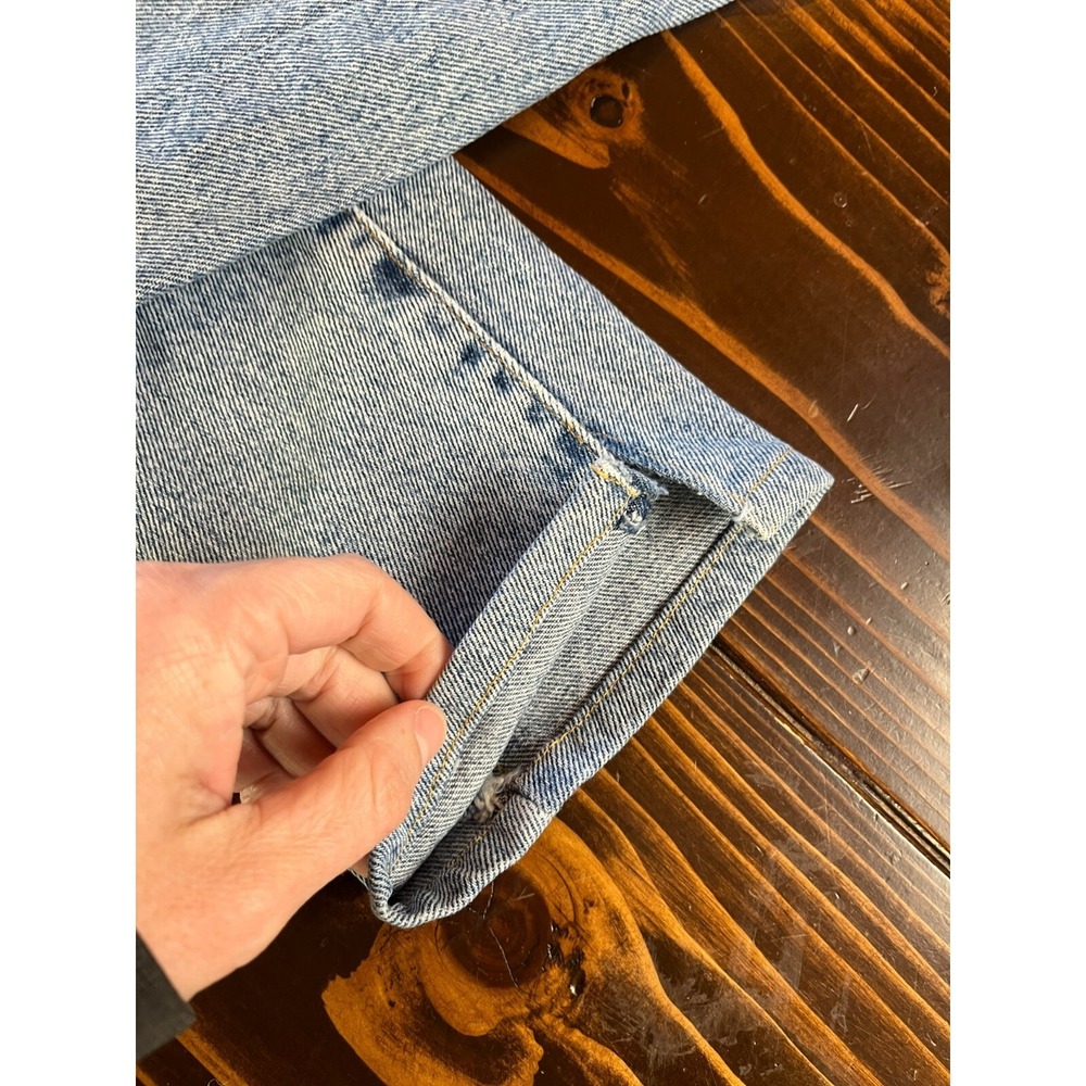 CASUCCI Jeans Womens 24 Blue Denim Vintage Rigid Denim Ankle Cuts - Picture 5 of 14